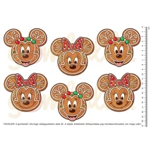 Mintás barkácsfilc - Mickey karácsonya - M & M mézeskalácsok Mintás barkácsfilc - Mickey karácsonya - M & M mézeskalácsok
