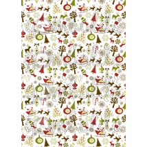 Mintás barkácsfilc - Mikulás szánnal Mintás barkácsfilc - Mikulás szánnal