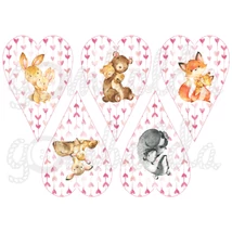 Mintás barkácsfilc - Mother and Baby szívekben Mintás barkácsfilc - Mother and Baby szívekben