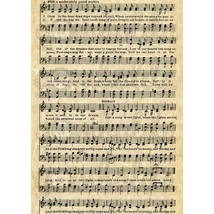 Mintás barkácsfilc - régies kotta dalszöveggel Mintás barkácsfilc - régies kotta dalszöveggel