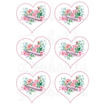 Mintás barkácsfilc - Nagymamámnak szeretettel - szívekben Mintás barkácsfilc - Nagymamámnak szeretettel - szívekben