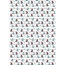 Mintás barkácsfilc - navy - hajós sorminta Mintás barkácsfilc - navy - hajós sorminta