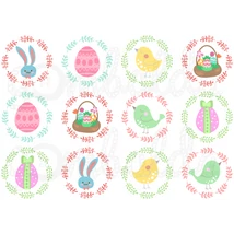 Mintás barkácsfilc - húsvéti koszorúk