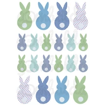 Mintás barkácsfilc - nyuszik háttal Mintás barkácsfilc - nyuszik háttal