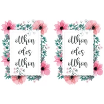 Mintás barkácsfilc - otthon édes otthon - virágos dupla Mintás barkácsfilc - otthon édes otthon - virágos dupla