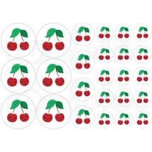 Ovis jel mintás barkácsfilc - cseresznye