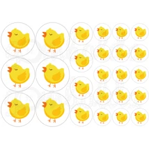 Ovis jel mintás barkácsfilc - csibe