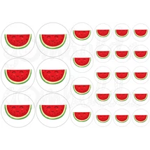 Ovis jel mintás barkácsfilc - dinnye