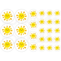 Ovis jel mintás barkácsfilc - napocska