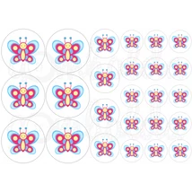 Ovis jel mintás barkácsfilc - pillangó