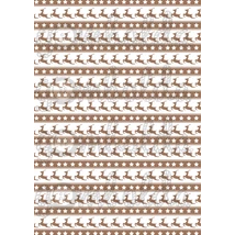 Mintás barkácsfilc - rénszarvasos sorminta barna Mintás barkácsfilc - rénszarvasos sorminta barna