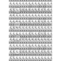 Mintás barkácsfilc - rénszarvasos sorminta szürke Mintás barkácsfilc - rénszarvasos sorminta szürke