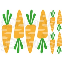 Mintás barkácsfilc - nagy répák Mintás barkácsfilc - nagy répák