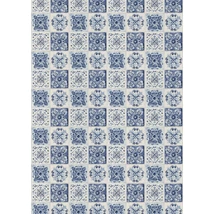 Mintás barkácsfilc - retro csempék - kék Mintás barkácsfilc - retro csempék - kék