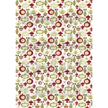 Mintás barkácsfilc - retro karácsonyfadíszek kicsiben