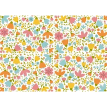 Mintás barkácsfilc - retro virágok Mintás barkácsfilc - retro virágok