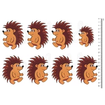 Mintás barkácsfilc - sétáló sünik Mintás barkácsfilc - sétáló sünik