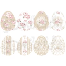 Mintás barkácsfilc - shabby chic vegyes tojások - cappuccino Mintás barkácsfilc - shabby chic vegyes tojások - cappuccino