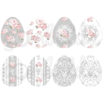 Mintás barkácsfilc - shabby chic vegyes tojások - szürke Mintás barkácsfilc - shabby chic vegyes tojások - szürke