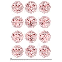 Mintás barkácsfilc - szófelhő - Legjobb Dédi - 12db