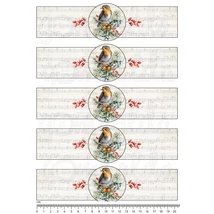 Mintás barkácsfilc - szalvétagyűrű alap - tradicionális karácsony Mintás barkácsfilc - szalvétagyűrű alap - tradicionális karácsony