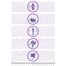 Mintás barkácsfilc - szalvétagyűrű alap - Levendula Provence Mintás barkácsfilc - szalvétagyűrű alap - Levendula Provence