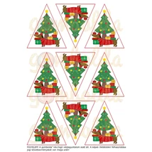 Mintás barkácsfilc - cuki tacskók - fenyődíszek