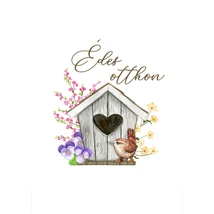 Mintás barkácsfilc - tavaszi madáretető - Édes otthon Mintás barkácsfilc - tavaszi madáretető - Édes otthon