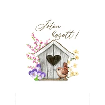 Mintás barkácsfilc - tavaszi madáretető - Isten hozott! Mintás barkácsfilc - tavaszi madáretető - Isten hozott!