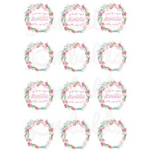 Mintás barkácsfilc - tulipános koszorúk - szeretettel Mintás barkácsfilc - tulipános koszorúk - szeretettel