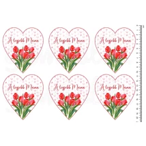 Mintás barkácsfilc - tulipános szívek - A legjobb Mama Mintás barkácsfilc - tulipános szívek - A legjobb Mama