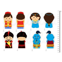 Mintás barkácsfilc - Aladdin ujjbábok