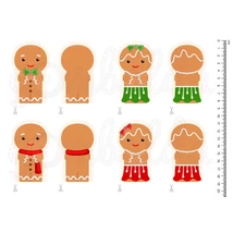 Mintás barkácsfilc - karácsonyi ujjbábok - mézi figurák