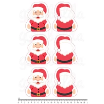 Mintás barkácsfilc - Mikulás ujjbábok