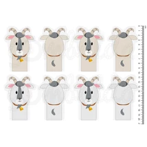 Mintás barkácsfilc - kecskegida ujjbábok