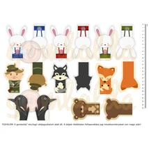 Mintás barkácsfilc - A három nyúl