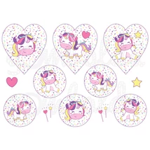 Mintás barkácsfilc - vidám unikornis Mintás barkácsfilc - vidám unikornis