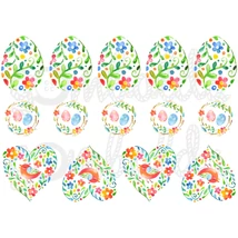 Mintás barkácsfilc - virágzó húsvét Mintás barkácsfilc - virágzó húsvét