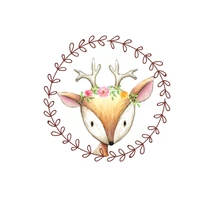 Mintás barkácsfilc - Woodland Animals - őzi Mintás barkácsfilc - Woodland Animals - őzi