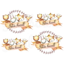 Mintás barkácsfilc - Woodland Animals - Isten hozott