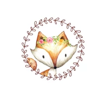 Mintás barkácsfilc - Woodland Animals - róka