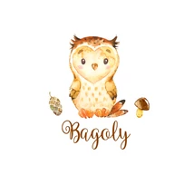 Mintás barkácsfilc - Woodland Friends - bagoly