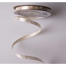 Hópehely mintás szatén szalag - 6mm - 20m - pezsgő Hópehely mintás szatén szalag - 6mm - 20m - pezsgő