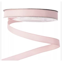 Ripsz szalag - 10mm - 20m - világos rózsaszín