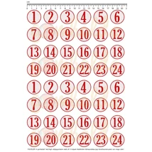 Mintás barkácsfilc - Christmas Basics - adventi számok Mintás barkácsfilc - Christmas Basics - adventi számok