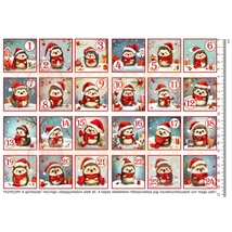 Mintás barkácsfilc - adventi számok - sünik - kicsi