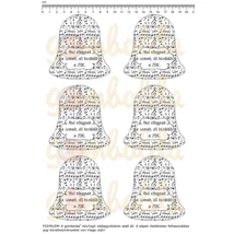 Mintás barkácsfilc - Ahol elfogynak a szavak... - harang