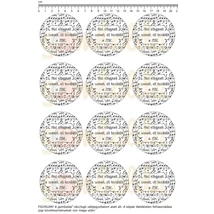 Mintás barkácsfilc - Ahol elfogynak a szavak... - kicsi kör