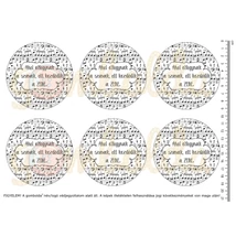 Mintás barkácsfilc - Ahol elfogynak a szavak... - nagy kör