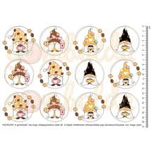 Mintás barkácsfilc - cuki manók - kávé és kesz Mintás barkácsfilc - cuki manók - kávé és kesz